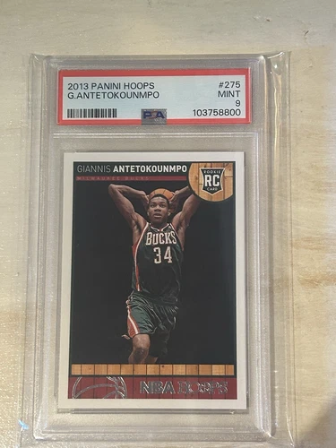 2013-14 NBA Hoops - #275 Giannis Antetokounmpo (RC) PSA 9  Sh