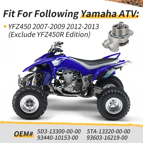 Oil Pump Assembly & Rotor for Yamaha YFZ450 2007-2009 2012-2013 5D3-13300-00-00 - Bild 5 von 14