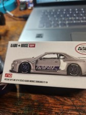 Mini GT Nissan Skyline GT-R R34 Kaido House 1:64 Silver Diecast Open #143