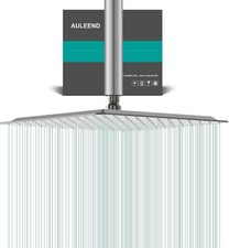 AULEEND Rainfall HIGH PRESSURE Rain Square Shower head 12" Brushed Nickel 2822Y