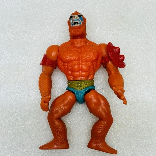 VTG‼ Mattel He-Man MOTU 1981 BEAST MAN w/ Bicep Armor Loose Action Figure • VG‼
