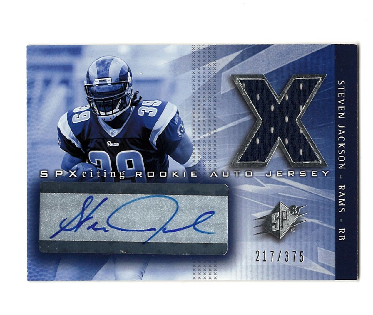 Steven Jackson Spx #215 Signed Jersey