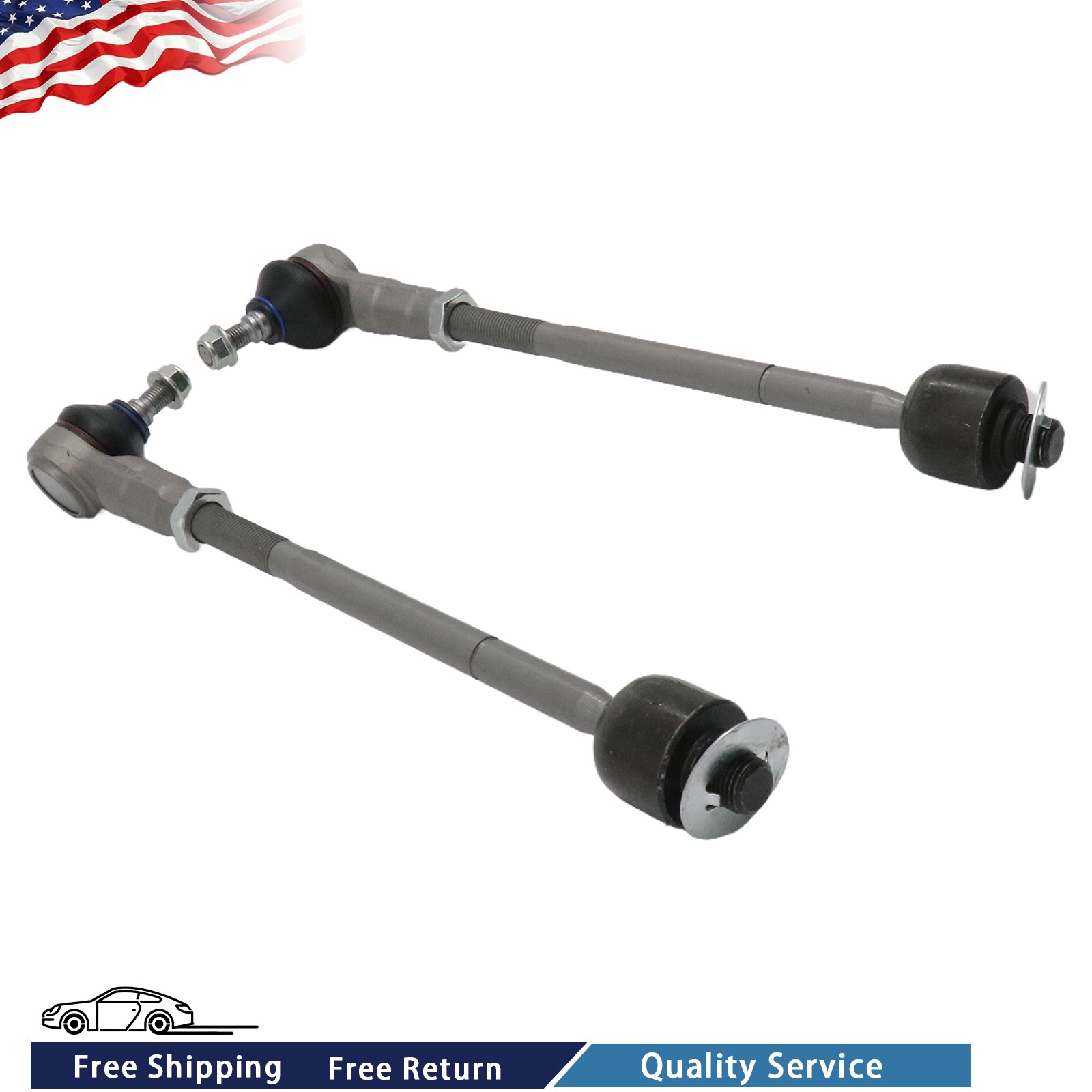 SET Front Inner & Outer Tie Rod End kit For Maserati Quattroporte GC GT USA