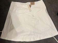 Victoria  s Secret PINK High Waist V Crossover Skort White L 12 14