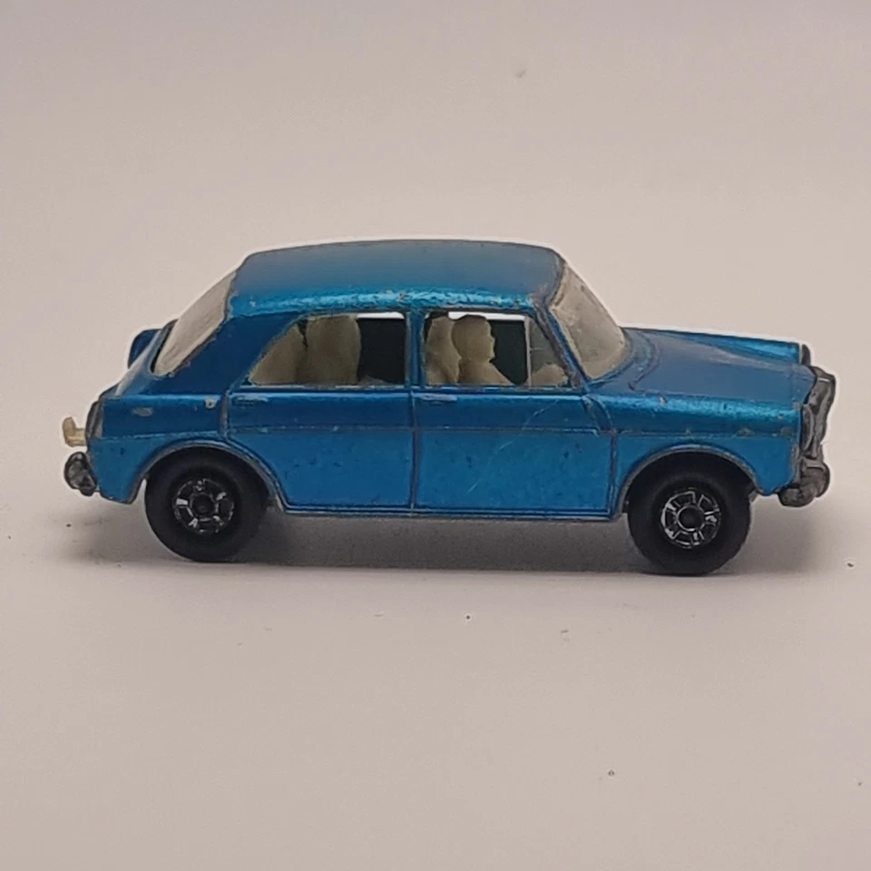 1970's Vintage Lesney Matchbox Series Nº64 MG 1100 Die Cast Modelo Carro Azul - Imagem 4 de 4