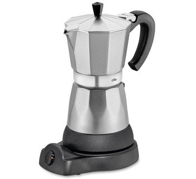 Cilio CLASSICO Espressokocher elektrisch 6 Tassen 480 W Aluminium Silber