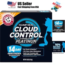 Cloud Control Platinum Cat Litter, Hypoallergenic, Dust-Free, Multi-Cat, 14-D...