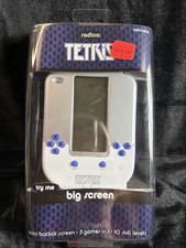 Tetris Radica Big Screen Electronic Handheld Game Backlit Mattel 1995