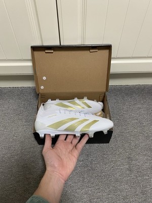 Adidas Predator Elite FG weiß gold Fußballschuhe neu im Karton Größe 6uk Herren IG4009
