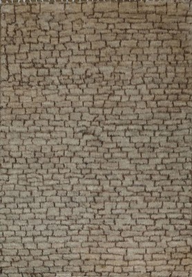 All-Over Shaggy Moroccan Area Rug Room Size Hand-made Berber Plush Carpet 6x9