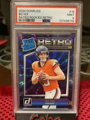 2024 PANINI DONRUSS RATED ROOKIES RETRO #19 BO NIX PSA 9