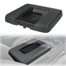 Front Seat Center Console Armrest Lid Black Compatible with 2014-2019 Chevrol...