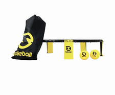 Spikeball Pro Round Net Set w/ Carry Bag, Net Tabs 2 Balls Yellow/Black