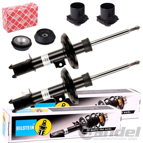 2X Bilstein B4 StossdÄMpfer + Febi Domlager Vorne Passend FüR Opel Meriva A-image