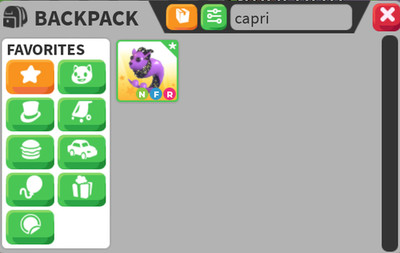 Adopt me NFR Capricorn In-Game!