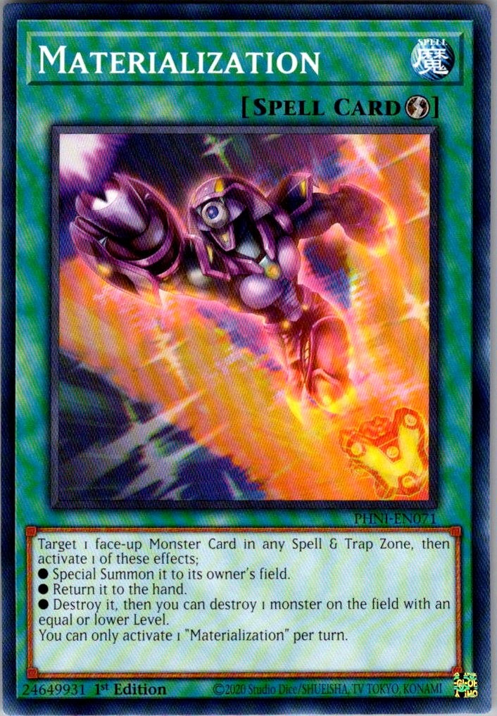 Materialization Phantom Nightmare PHNI-EN071 Common / Short Print Yu-Gi-Oh NM