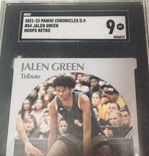 (MINT) 2021-22 Panini Chronicles DP #54 Jalen Green Hoops Retro Tribute SGC 9 MT