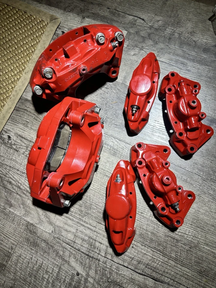 INFINITI NISSAN 2007-2022 OEM FRONT REAR LEFT RIGHT AKEBONO BRAKE CALIPERS (SET) - Image 3 of 4