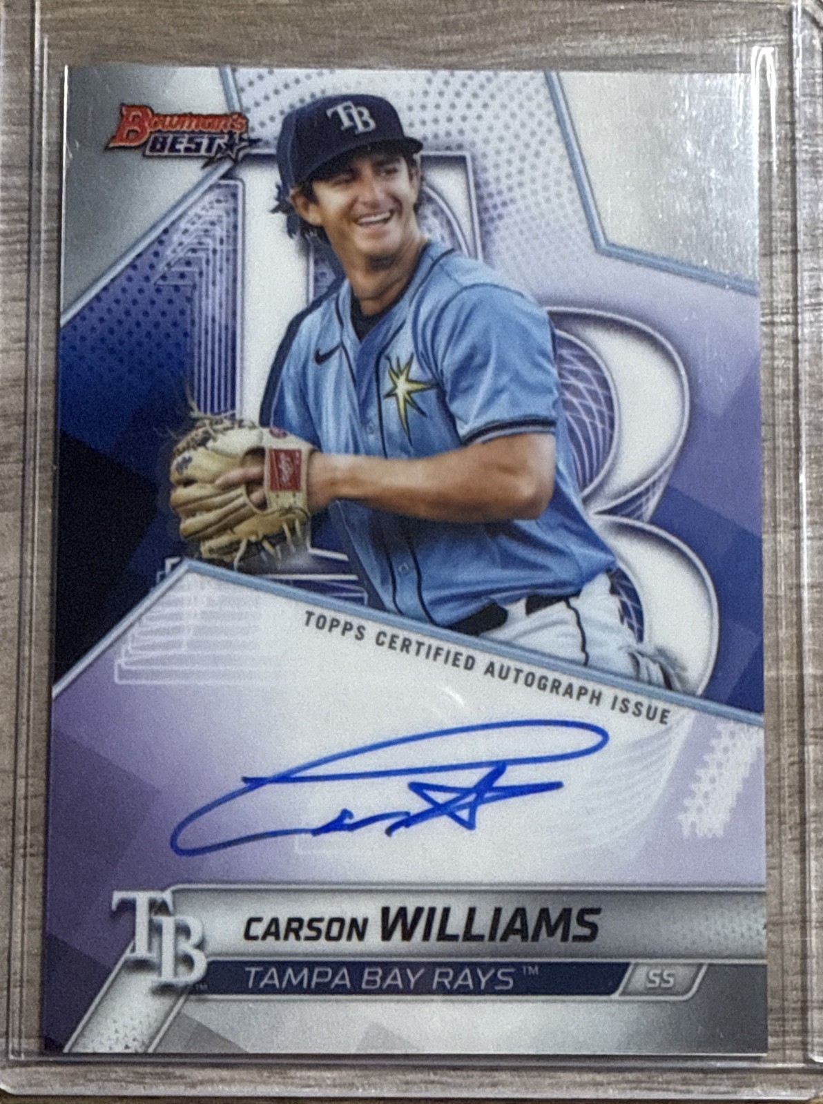 2025 Bowman's Best - Best of 2025 Autographs Carson Williams #B25-CW (AU, RC)