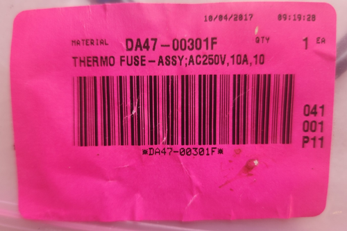 Originale OEM Samsung Frigorifero Termico Fusibile-Assemblaggio DA47-00301F Pattumiera 7 - Foto 2 di 3