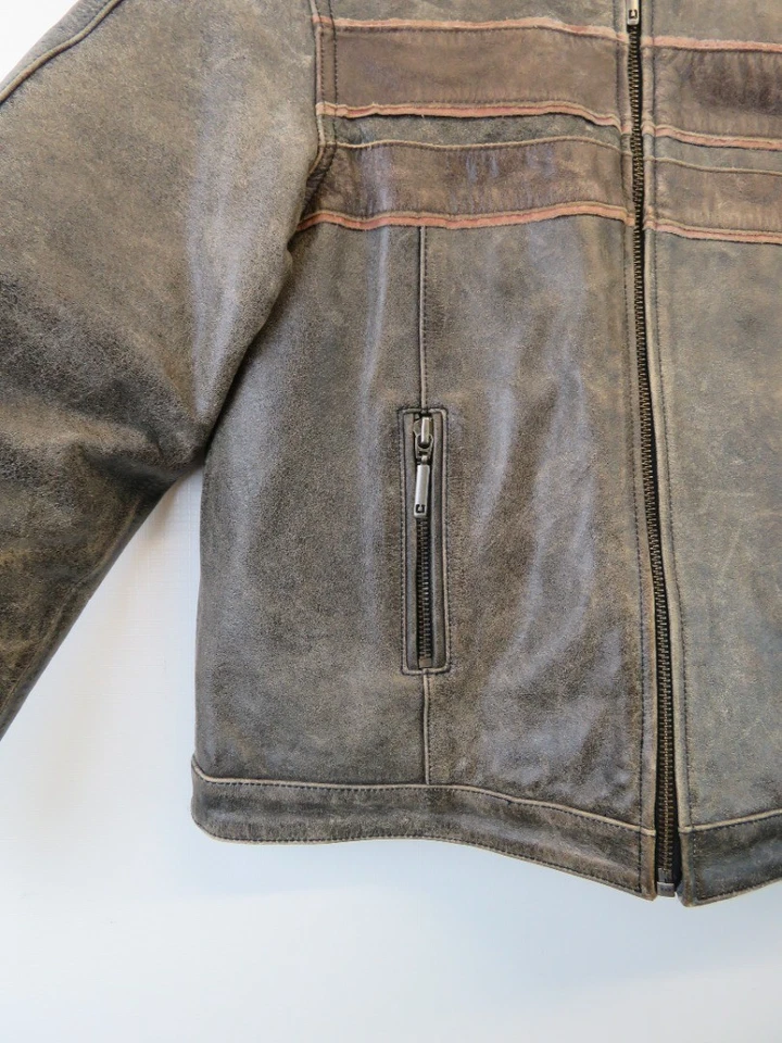 Chevignon stylish leather jacket ladies/teen size 10A (UK 6)  - Image 2 of 4