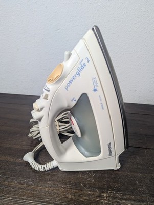 Rowenta Powerglide 2 Inox Steam Iron DM-253 White Self-Cleaning Tested & Works 