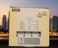 100 Weisse Teelichte Ø 38 Mm 22Mm Lange Brenndauer 8H Teelichter Kerze Alu HüLse