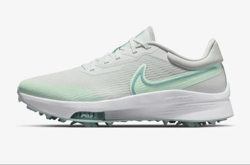 Mens Size 13 Nike Air Zoom React White/Mint Green Golf Shoes DC5221-143 NEW