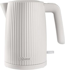 Quest Modern Grooved Design 2 Slice Toaster/Kettle 1.5L Kitchenware Cord Storage