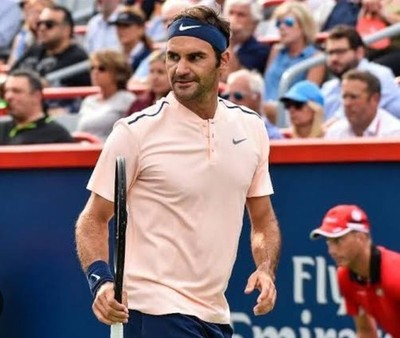 RARE NIKE Roger Federer RF Montreal 2017 On Court Henley Polo