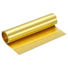 Brass Sheet Roll, 40" x 12" x 0.008" Metal Flashing Brass Foil Roll, Gold