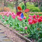  4 Pcs Windmill Ornament Lawn Spinner for Bird Scarers Windmills Garden