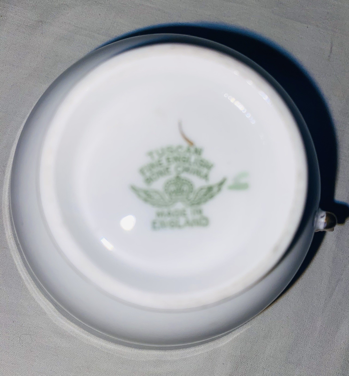 Vintage Tuscan Fine English Bone China Pink Rose Floral Teacup & Saucer Set