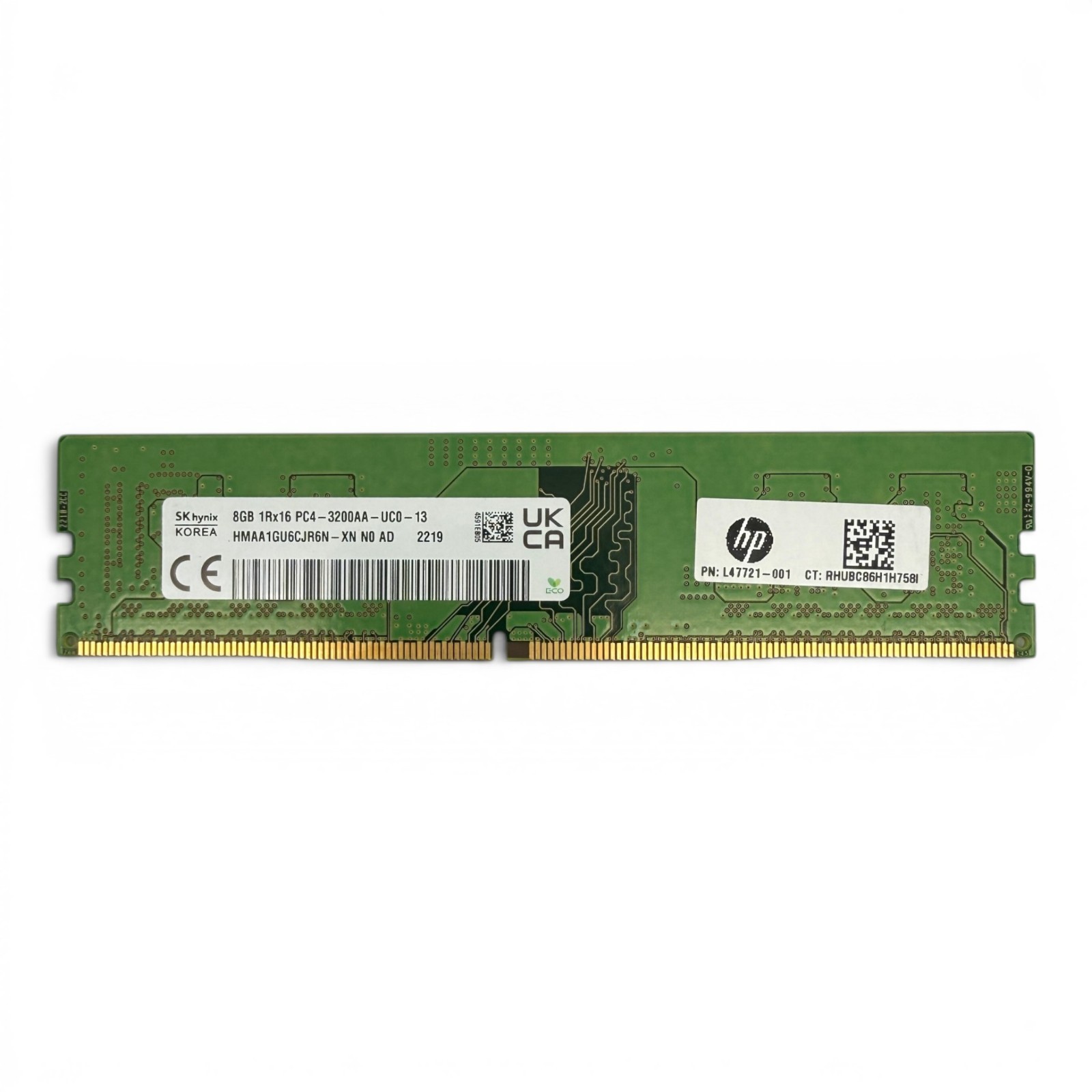SK Hynix 8GB DDR4 3200MHz PC4-3200AA UDIMM Desktop RAM HMAA1GU6CJR6N-XN