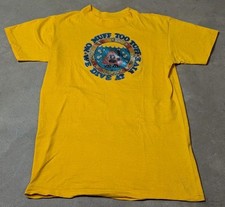 Vintage 70s Muff Diver Funny Naughty Shirt Hanes Beefy Size Medium