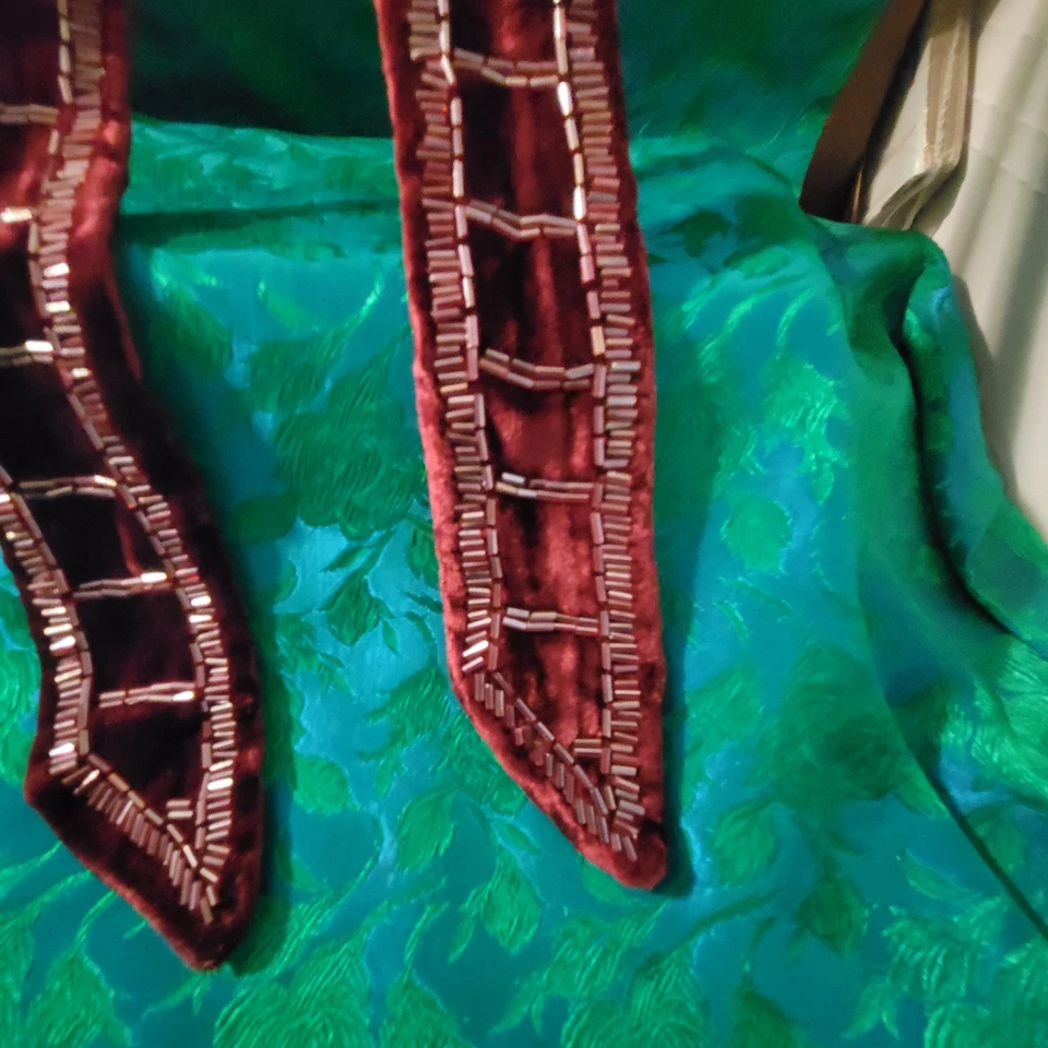 3 件复古礼服修剪腰带串珠和花式服装材料罕见哇! — 第 3/4 张图片