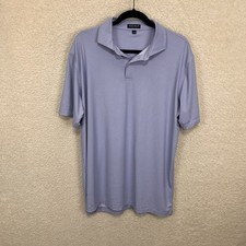 Peter Millar Crown Crafted Golf Polo Men  s XL Blue Geometric Print