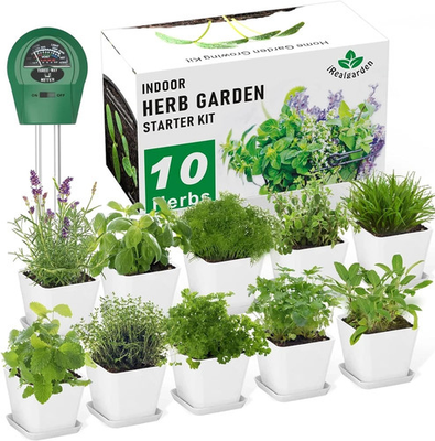 #ad #ad Herb Garden Kit Indoor Herb Garden Starter Kit 10 Variety Herbs Kitchen Window $60.93