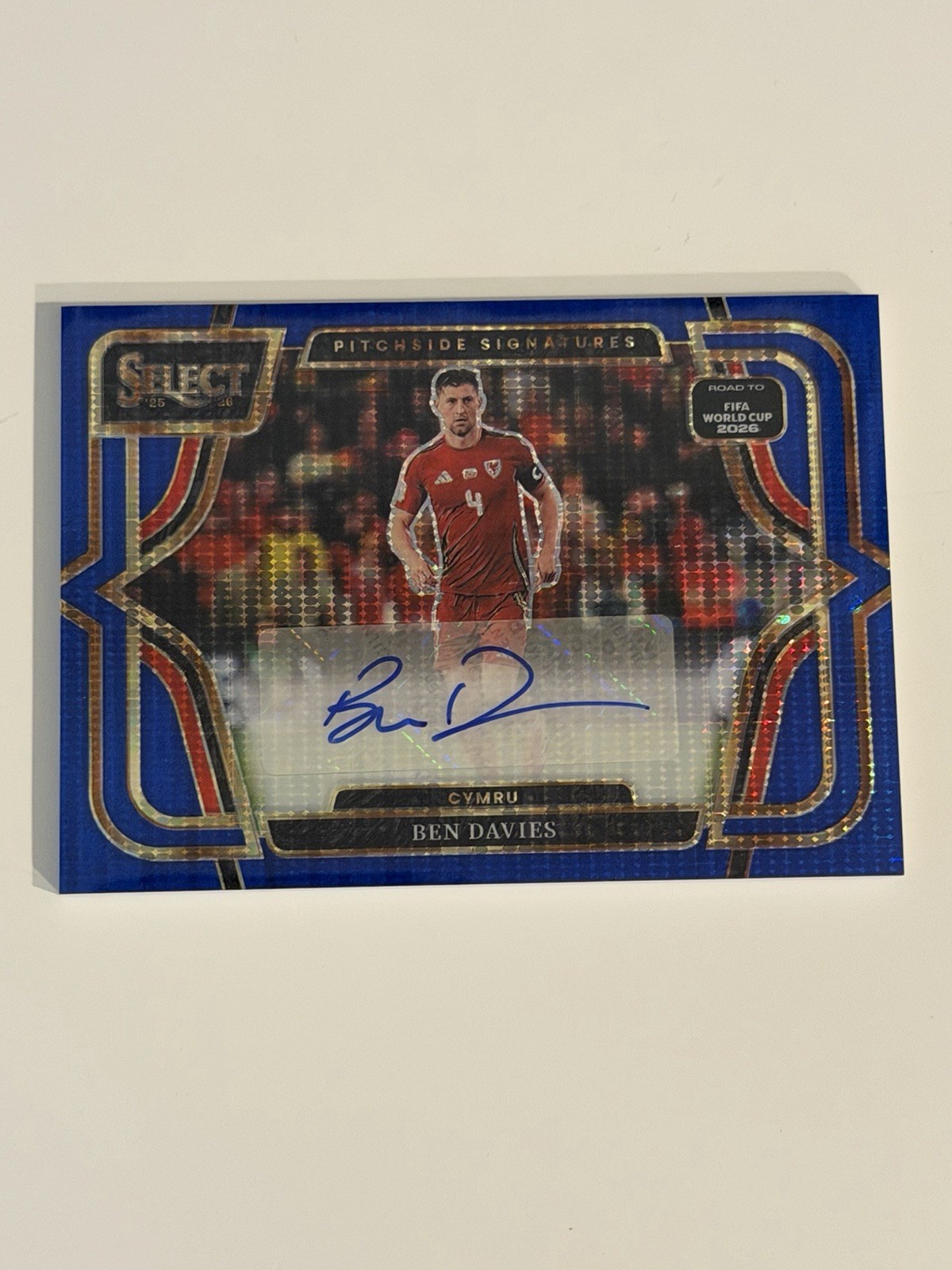 Panini 2025-26 Select Road to FIFA World Cup Ben Davies PS-BD Auto Prizm Cymru