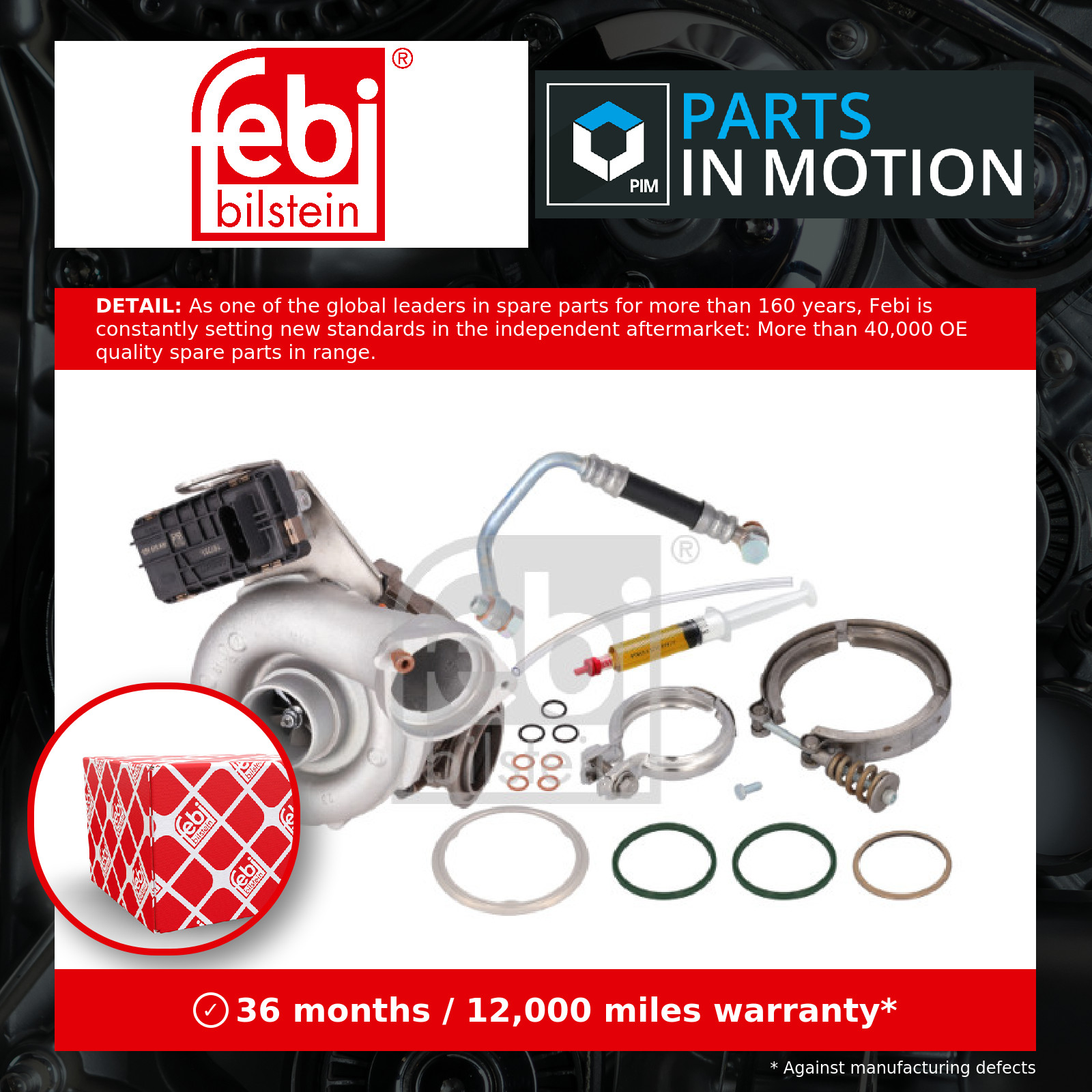 Charger, charging (supercharged/turbocharged) 189530 Febi 007796311 007796312