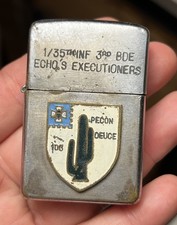Vietnam War Zippo Lighter 1/35th Infantry Cacti Echo&rsquo;s Executioners Lai Khe