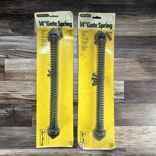 Stanley 14" Gate Springs 76-0869 Black Set of Two Old Stock USA