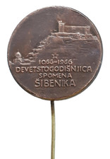1966 Šibenik Croatia 900th Anniversary Vintage Stick Pin – UNESCO Cathedral