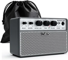Yuer BA-10Pro 10W Acoustic Guitar Amp, Portable Grey Shell and Silver Grille 