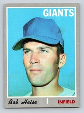 1970 Topps #478 Bob Heise San Francisco Giants - EX/NM