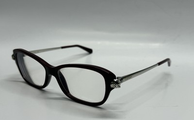 Cartier Panthere CT0067O 001 Burgundy/Silver Square Women's Eyeglasses