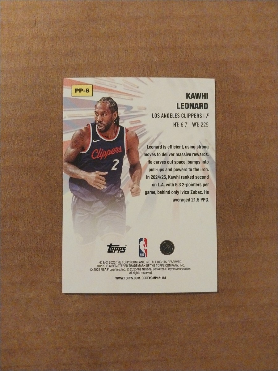 2025-26 Topps Basketball - Power Players Kawhi Leonard #PP-8 LA