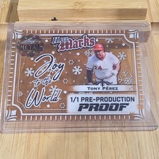 Leaf Metal Holiday Marks Tony Pérez Joy to the World 1/1 Pre-Production Proof