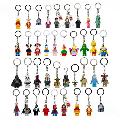 LEGO Minifigures Keychains Hanger ~ Marvel, Star Wars, Harry Potter, Disney, CMF