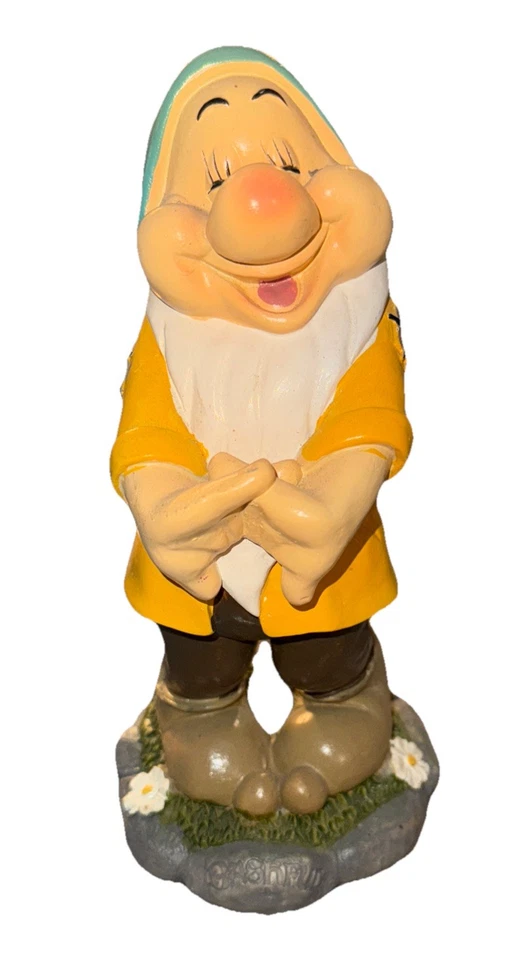 Disney Blancanieves y Siete Enanitos Conjunto de 3 Estatuillas de Jardín 8" de Alto Foto 4 de 4